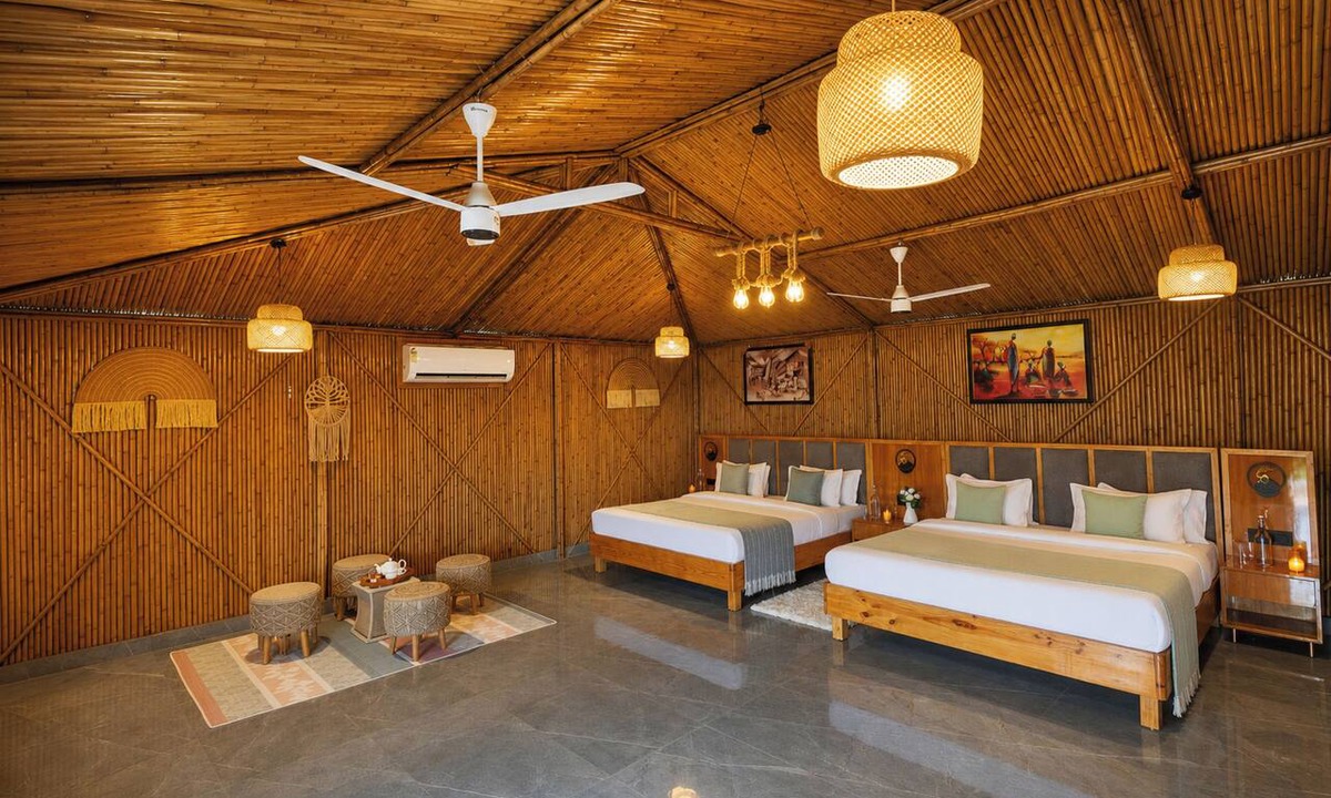 Bhiwadi Villa | Alaya Stays Royal Green Farm 2BHK W Pool