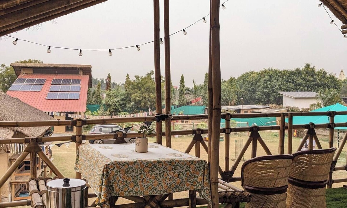 Noida Cottage | Glamping Bell Tent over a Bamboo Machaan