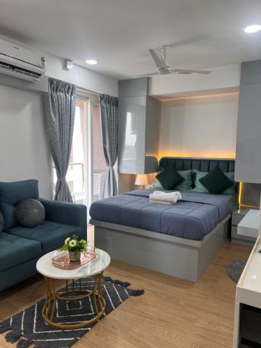 Viman Nagar Apartment | NEON - Nirvana Stays With PVT Balcony -1 Km from Airport
