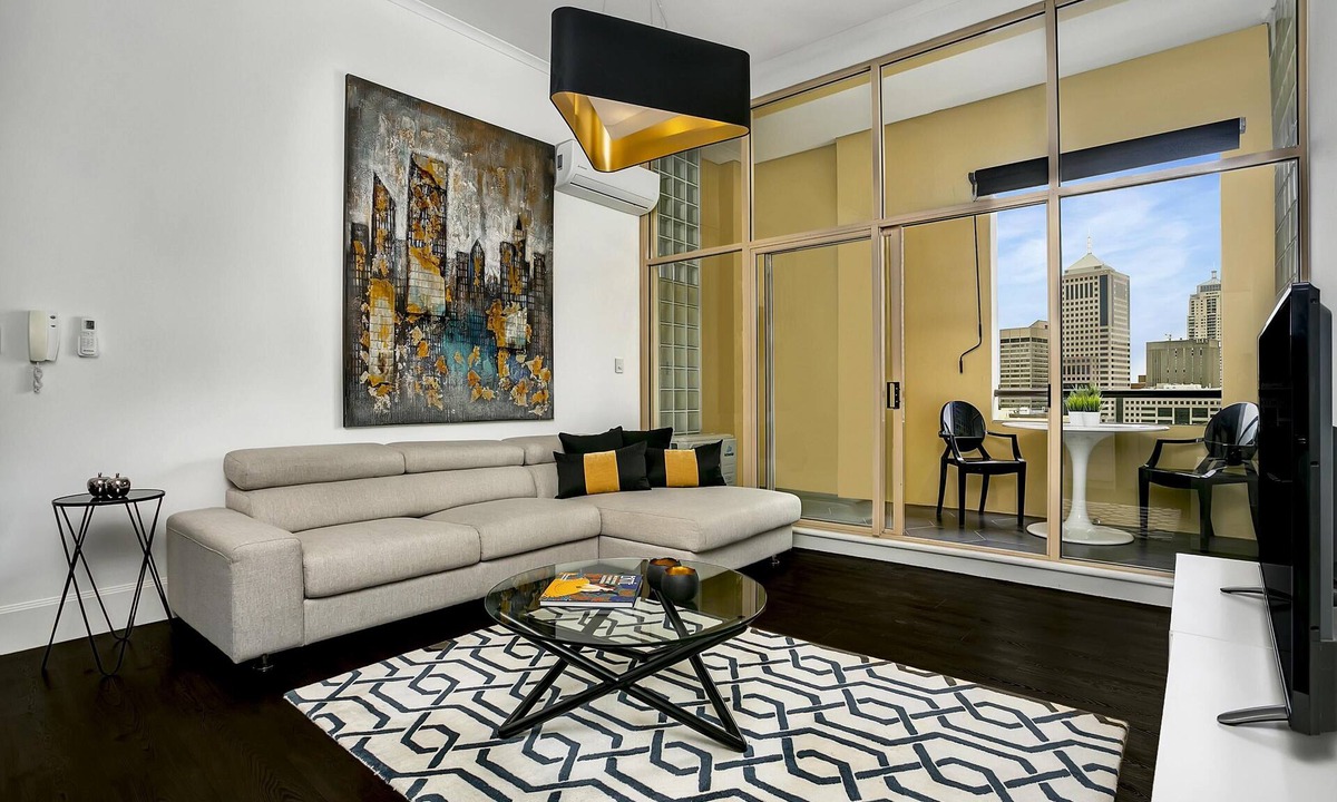 Surry Hills Apartment | Surry Hills- SHIL5 - Campbell Street - Stylish 1BR Warehouse Apartment with Balcony City Views in The Carlisle, Surry Hills