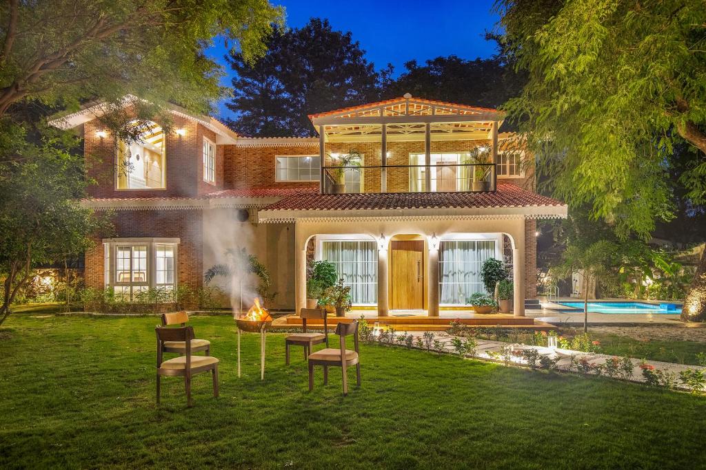 Taoru Villa | Varsha Greens 4-BHK Retreat with Pvt Pool, Lush Garden & Outdoor Patios