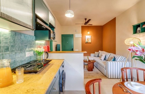 Mapusa Apartment | 1BR in North Goa Pool Gym Clubhouse Access