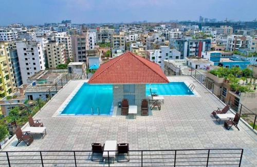 Dhaka Apartment | 250 sq.ft 2 Studio Apt, Pool & Sauna, Bashundhara