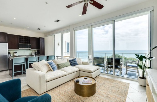Galveston Condo | 4th Floor Beachfront Condo - Elevator, Private Balcony, POOL, Lazy River & more