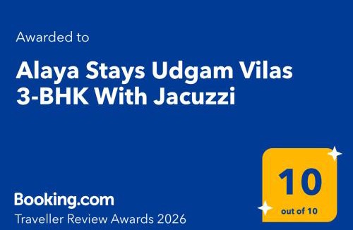 Bullawala Villa | Alaya Stays Udgam Vilas 3-BHK With Jacuzzi
