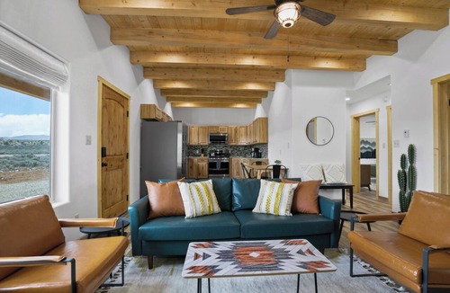 Ranchos De Taos House | Brand New Whole 2 Unit 3 Bedroom Gorge/Mountain Getaway with Hot Tub