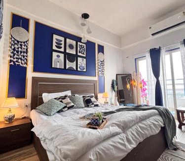 Greater Noida House | Cozy Santorini Inspired Stay Near Expo Mart, Greater Noida
