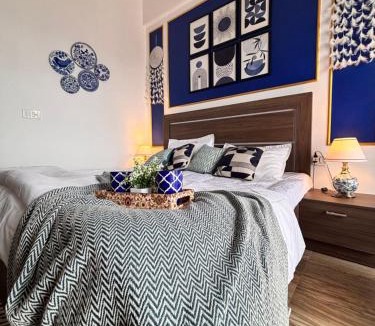 Greater Noida House | Cozy Santorini Inspired Stay Near Expo Mart, Greater Noida