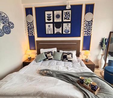 Greater Noida House | Cozy Santorini Inspired Stay Near Expo Mart, Greater Noida