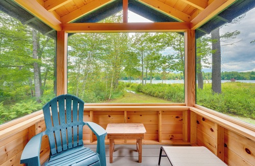 Center Lovell Cottage | Dock & Beach Access! Waterfront Home on Kezar Lake
