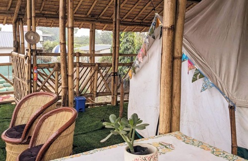 Noida Cottage | Glamping Bell Tent over a Bamboo Machaan