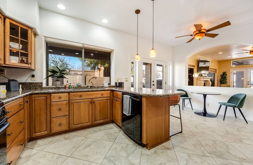 Red Mountain Ranch House | Golf Course Home with Private Pool & Spa, Backyard Putting Green, & Fast WiFi