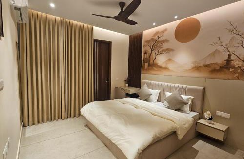 Chandigarh Apartment | Japandi theme Apartment 10 mins from Chandigarh Airport - by Zeppelin Stays