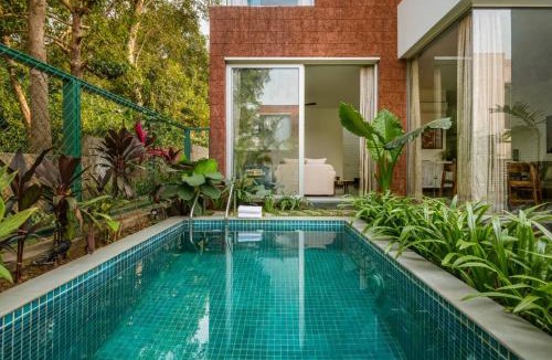 Siolim Villa | La Avila by The Blue Kite - 2 BHK Villas near Morjim Beach & Thalassa with Private Pool, Kitchen, Balcony & Security