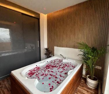 Chandigarh Apartment | Loft of luxe Bathtub Luxury Stay Self Checkin