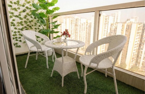 Noida Apartment | Luxurious 1BHK with Balcony Garden & City View