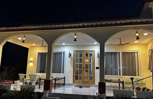 Noida House | M H Farm A premium Farmhouse 3BHK villa with Pool river view