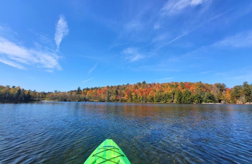 Central Frontenac Cabin | Private lakeview cabin w/gazebo, firepit, beach access, hiking trails, waterfall