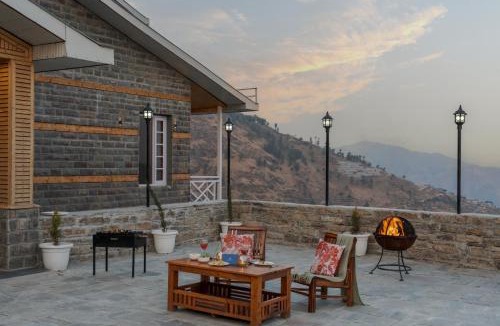 Theog Villa | SaffronStays Alpine Blue, Theog - 6BR Villa with Valley Views