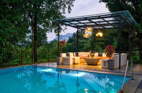 Khalapur Villa | SaffronStays Ira - 3BR vegetarian pet-friendly villa with pool, gazebo & terrace glasshouse in Karjat