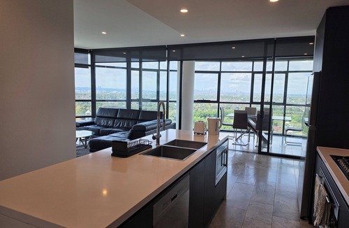 Sydney Olympic Park Apartment | Sky-High 3BR Oasis: City/Park View & Two Secure Parking Spots