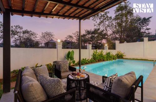 Siolim Villa | StayVista at Casa Ti Amo with WiFi, AC, Pool, BBQ