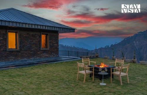 Sirala Villa | StayVista at Mana with Pool, Mountain View