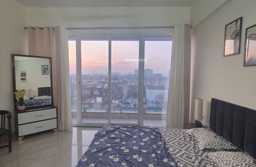 Chandigarh Apartment | Studio Apartment where comfort meets panormic city view-room w/private balcony