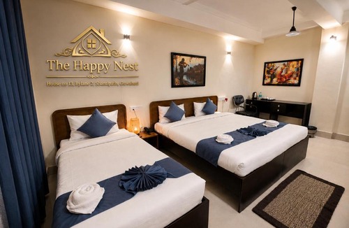 Sualkuchi Hotel | The Happy Nest- A Boutique Stay only 7 mins from Nemcare, Apollo, Physicswalla, Allen