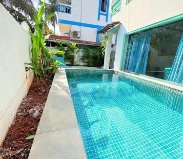 Baga Apartment | "Villa Ledo Calangute Beach" - 4BHK - Private Plunge pool - Kitchen - Wifi - TV