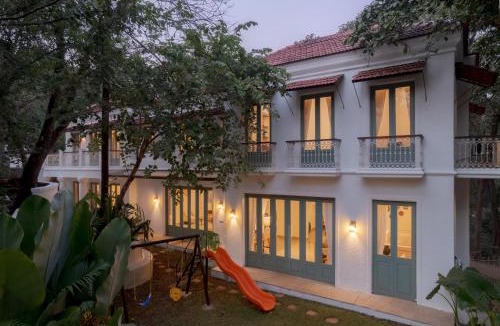 Siolim Villa | Villa Mandarina by The Blue Kite - 4BHK Standalone Luxuxy Villa in Assagao with Large Private Pool, Pool Table, Kids Play Area, Garden, Caretaker & Security