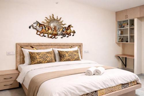 1BHK with AC, Balcony & Rooftop Jhula, Kitchen