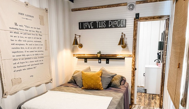 Adorable container villa suite at Retreat Ranch in Marble Falls