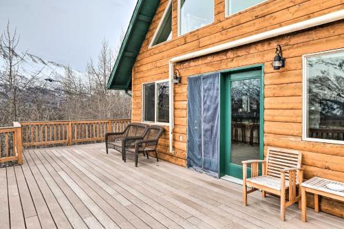 Alaskan Mountain Gem with Private Hot Tub & Gym! in Eagle River