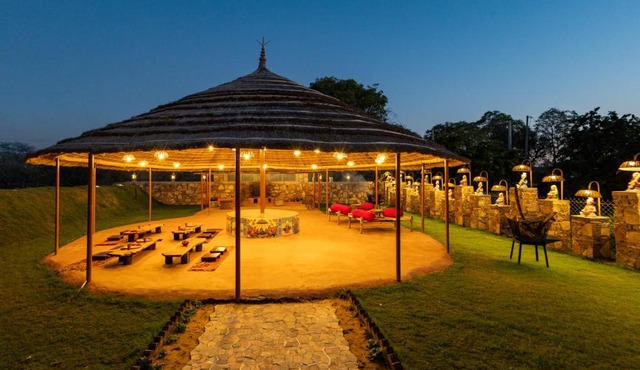 Alaya Stays Krishna Serenity Villa Pet-friendly 7-BHK Farmhouse with Pool, Gazebo and Garden