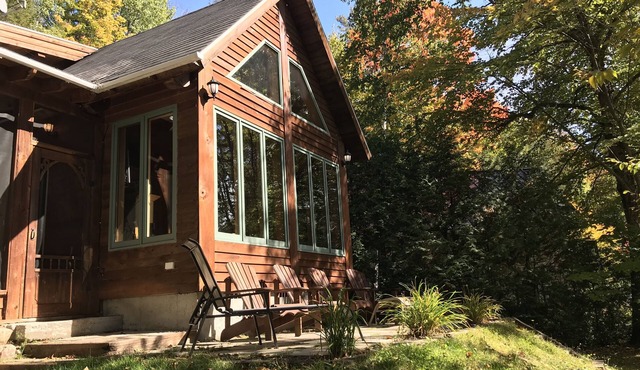 Chalet de la Presqu'île, private spa in Saint-Mathieu-du-Parc