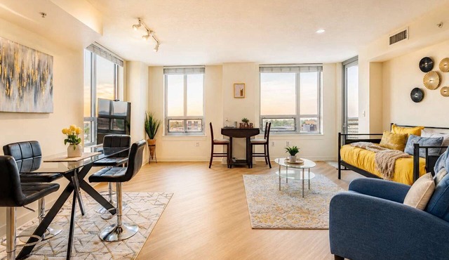 Downtown Silver Spring Walkable Metro Skyline Balcony Corner Suite | Luxe Pad in Silver Spring