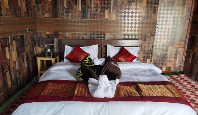 Frozen Pangong Lake Resort