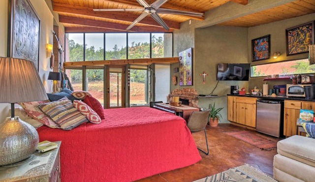 Geometric Glorieta Studio on 11 Picturesque Acres! in Glorieta