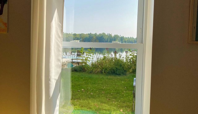 Lakefront 15 mins from Portland with Private Beach and Fenced in Yard in Windham