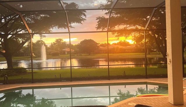Located in Estero in community of Belle Largo -Pool -Lake 4 mi to Coconut Point in Estero