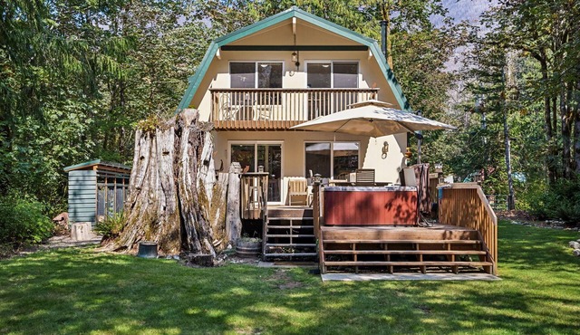 Owl Be Back 2.0 private riverfront getaway in Baring