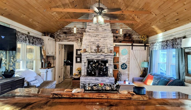 Riverfront Cabin Getaway at The Brackish - Pet Friendly! in Eden