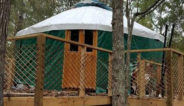 Rustic Luxury: Riverfront Yurt Glamping in Claxton, Georgia in Claxton