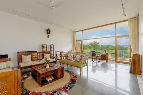 SaffronStays Villa Bougain - 2BR hill-view villa with plunge pool, Veg BBQ, birdwatching & serene garden sit-outs