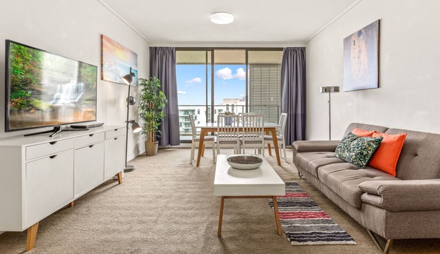 Sleek 2-Bed Apartment with a Generous Balcony