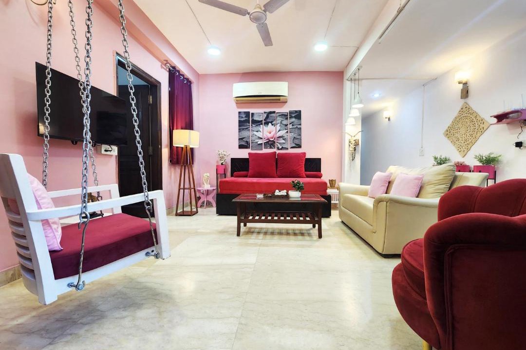 Greater Kailash Apartment | Air Purifier - Premium 2BHK Suite with 2 patios 13