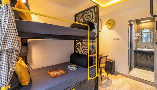 Bed in 4 Bed Female Dormitory with Garden View