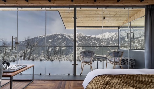 Premium Cabin, Bathtub, Mountain View