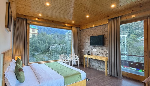 Luxury Double Room, Balcony, Hill View